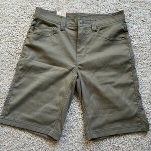 Brand New Olive Green prAna Brion Shorts - Men’s 30x11